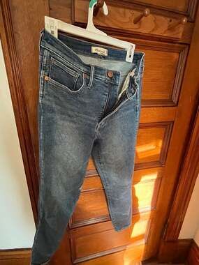 Madewell 10" High-Rise Skinny Jeans in Medium Indigo Wash size 28